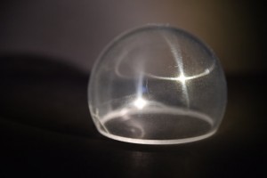 Transparent dome made of bulletproof Spinel