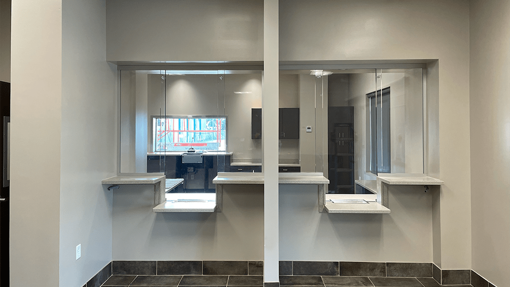 Utilities Office Bulletproof Transaction Windows