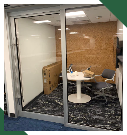 A bulletproof safe room installed by Total Security Solutions, where employees can seek shelter during an attack A bulletproof safe room installed by Total Security Solutions, where employees can seek shelter during an attack